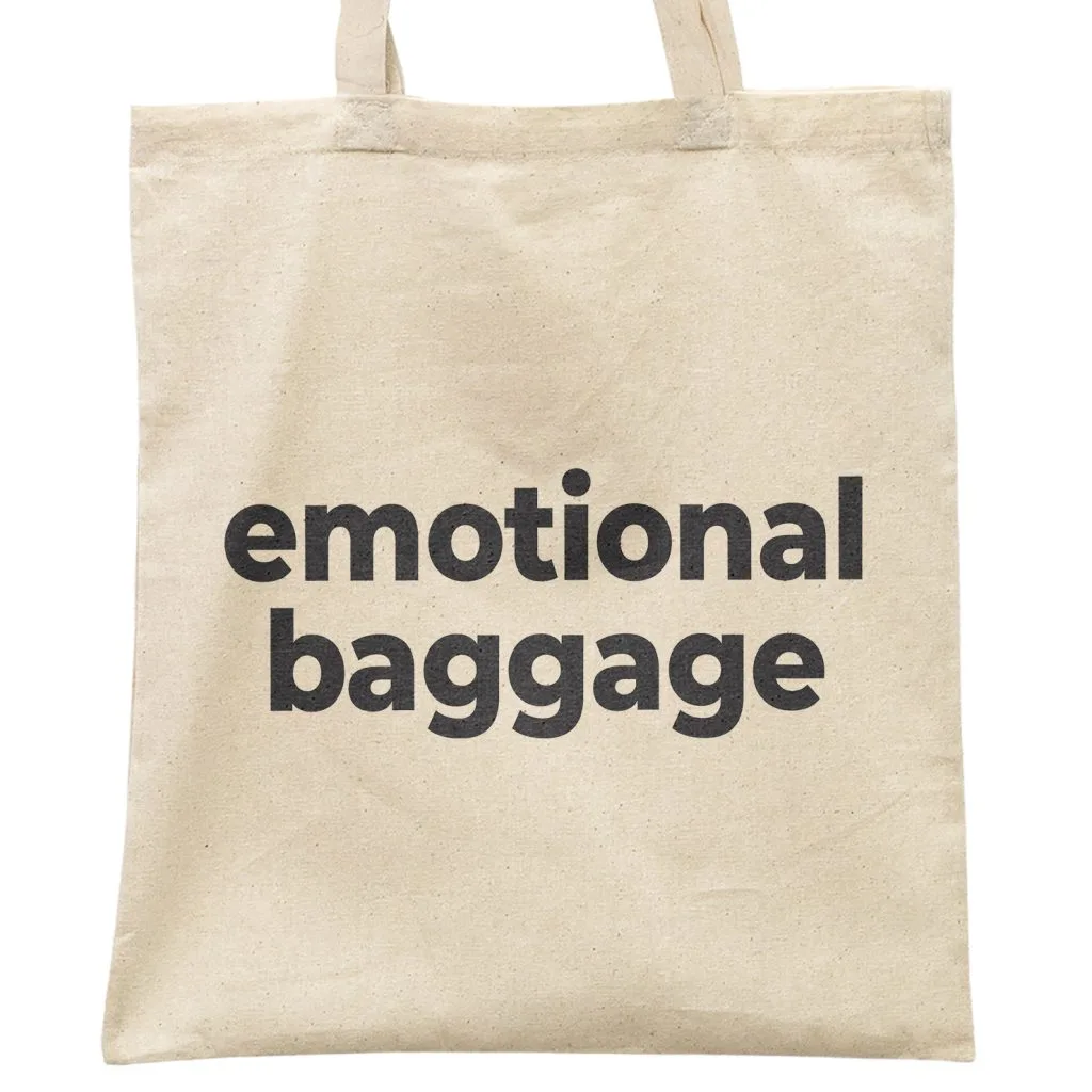 Torba bawełniana na zakupy Emotional Baggage Bagaż Emocjonalny Zabawne