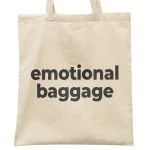 Torba bawełniana na zakupy Emotional Baggage Bagaż Emocjonalny Zabawne