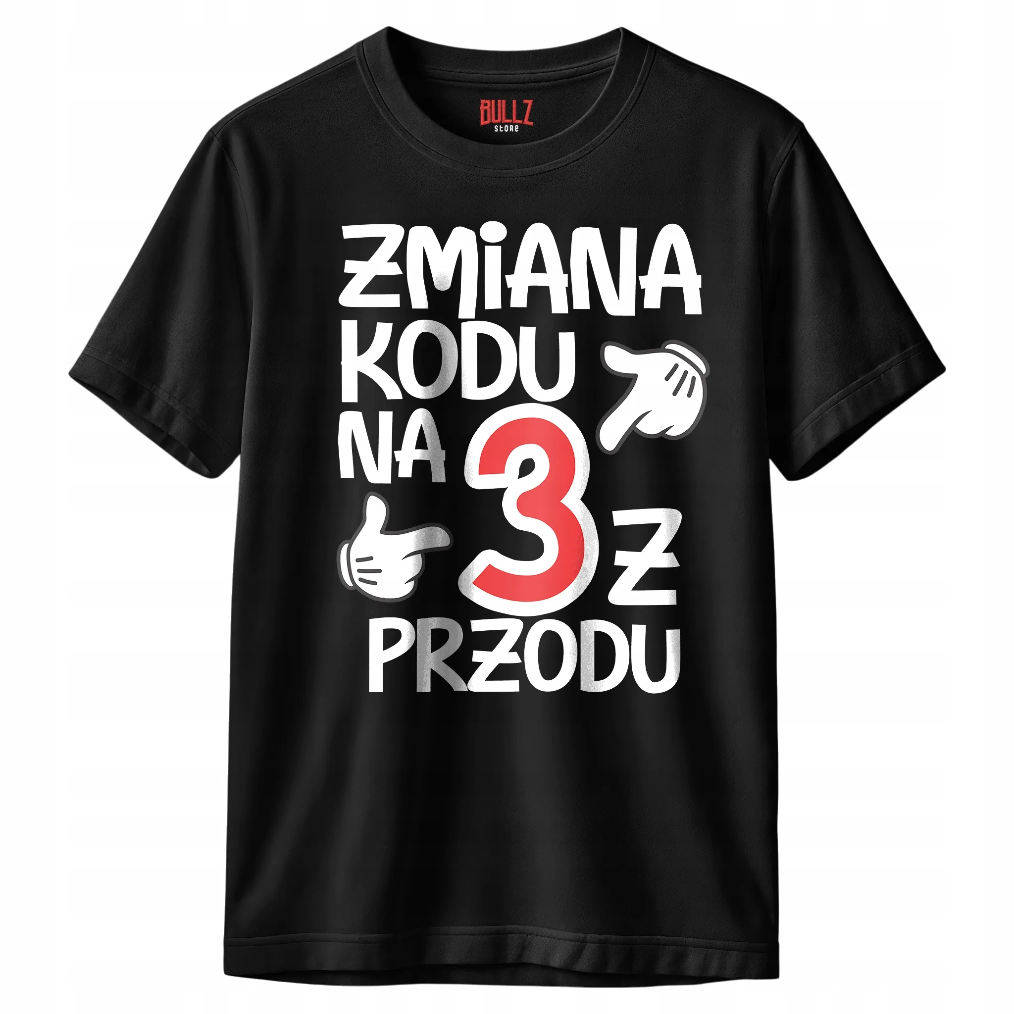 Koszulka czarna męska Zmiana Kodu 30 Urodziny Prezent