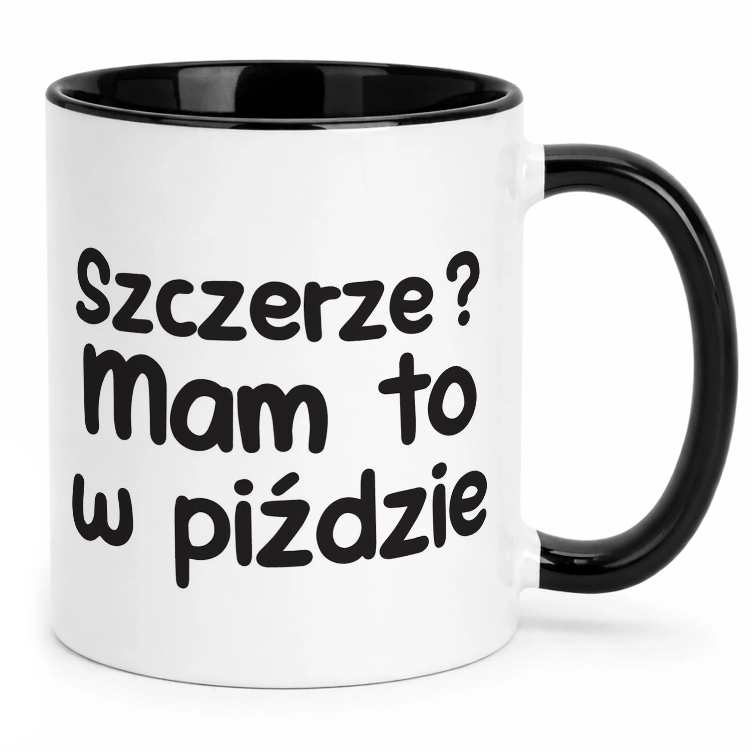 Kubek Czarny Szczerze Mam To W Pi**zie Śmieszny Zabawny Prezent