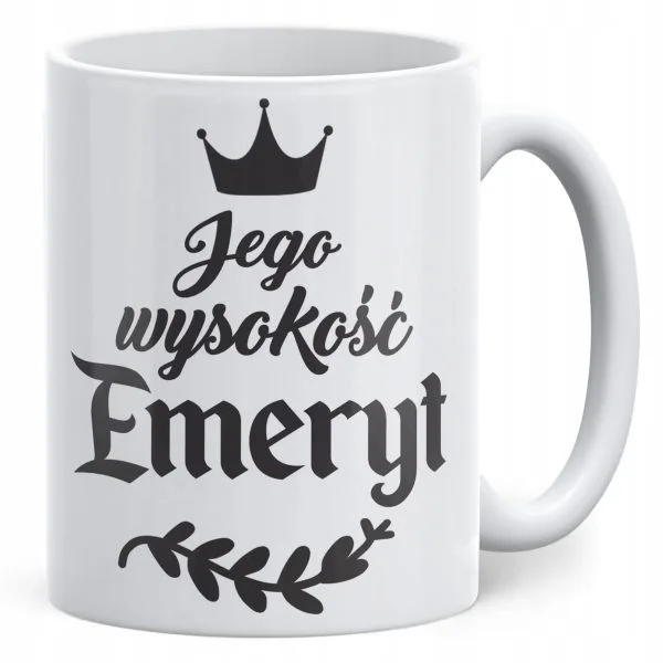 Kubek ceramiczny z okazji Emerytury Dla Emeryta Prezent Upominek