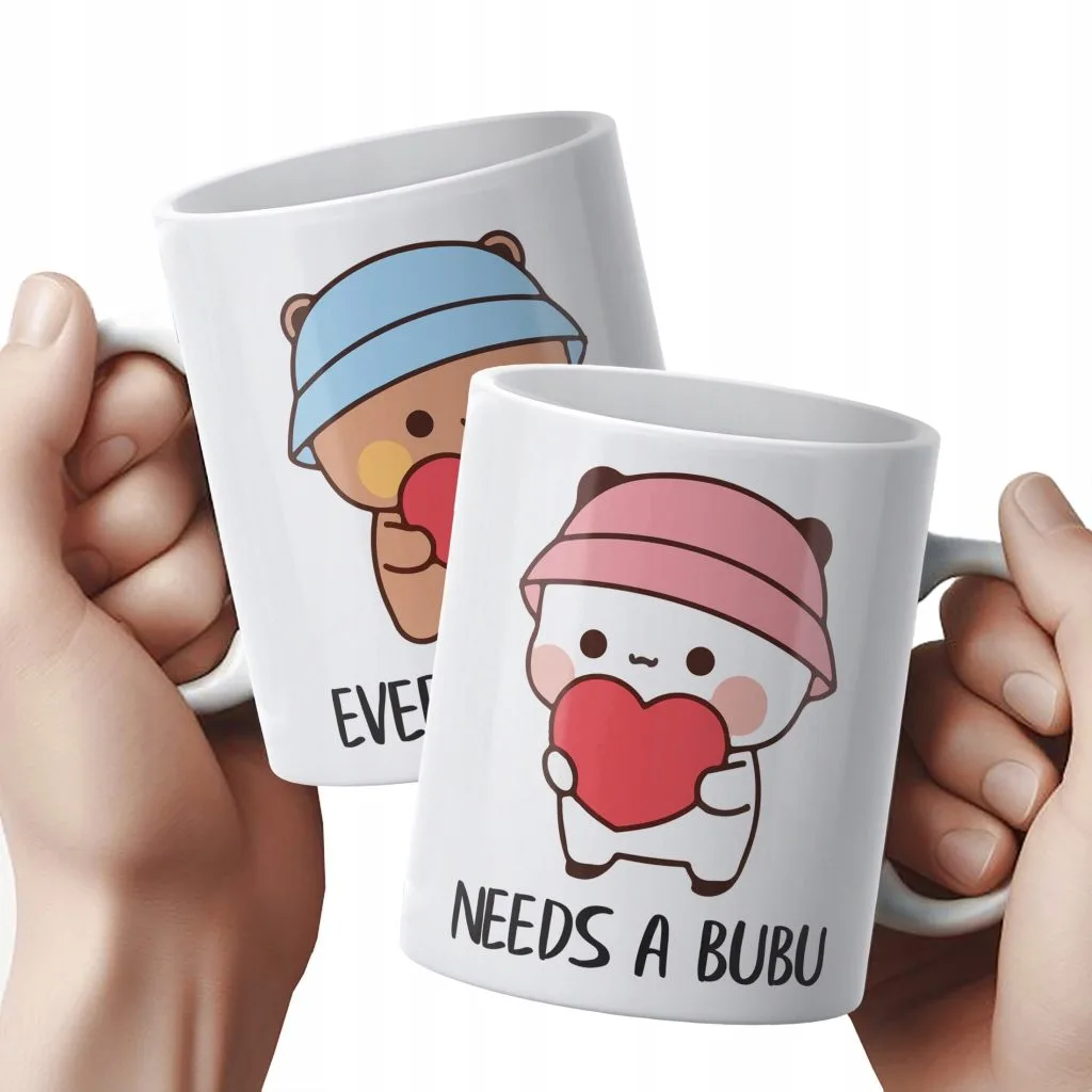 Zestaw kubków ceramicznych 330 ml Bubu i Dudu Dla Pary Prezent