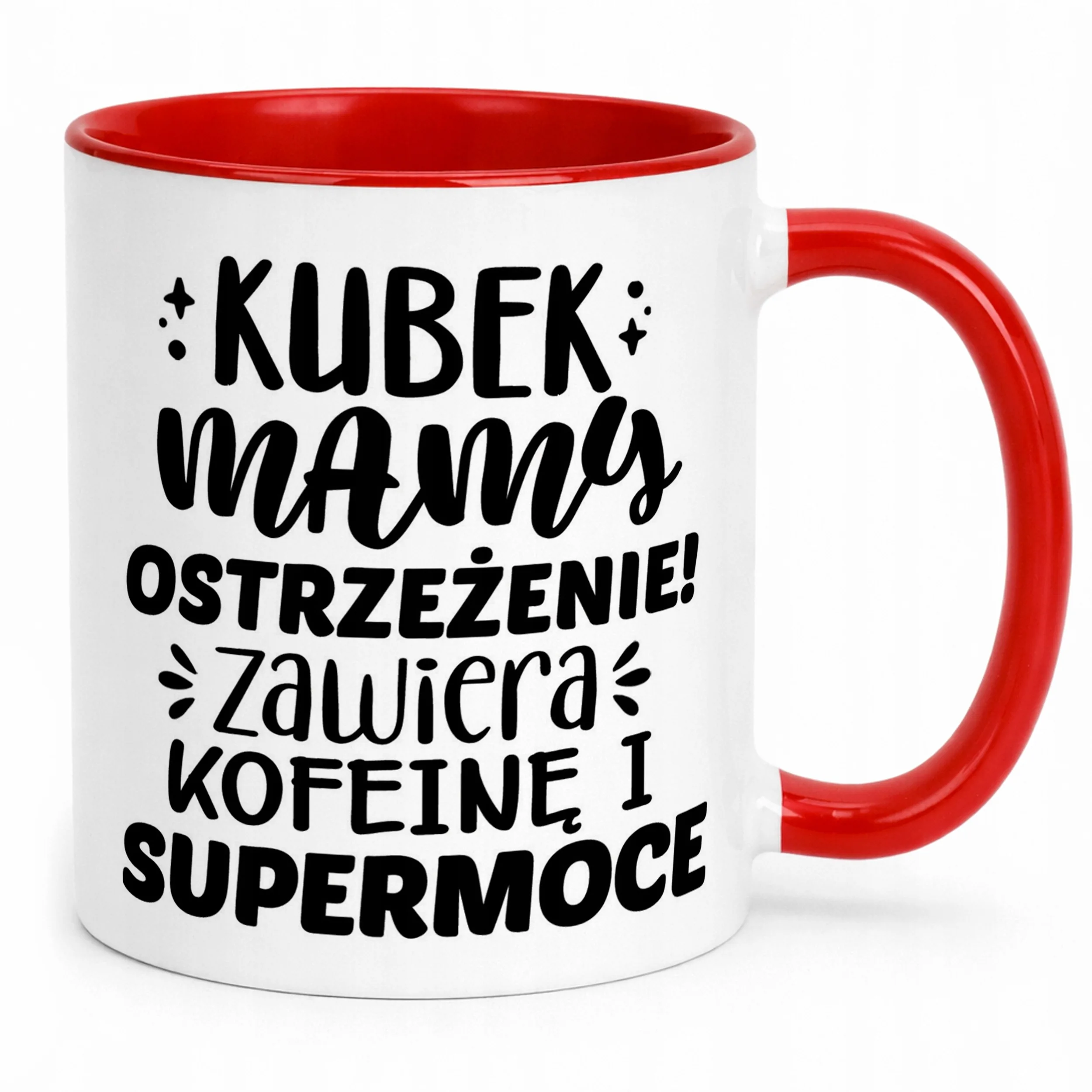 Kubek Czerwony Dzień Matki Dla Mamy Prezent Kubek Mamy Ostrzeżenie