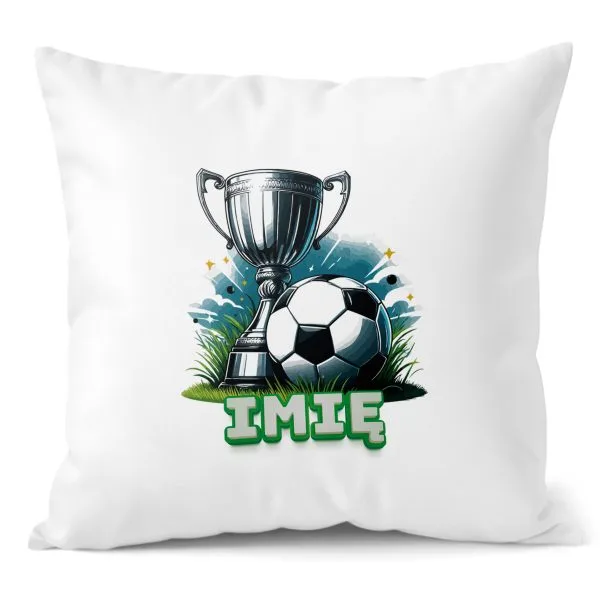 Poduszka 38x38 cm z Imieniem dla Piłkarza Piłka Nożna Football