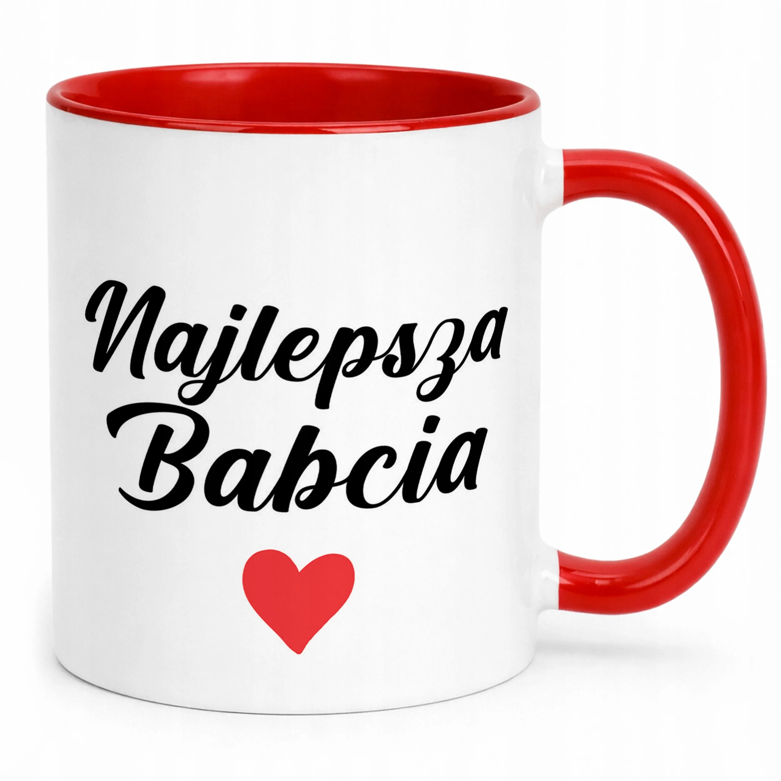 Kubek Czerwony Dzień Babci Dla Babci Prezent Upominek