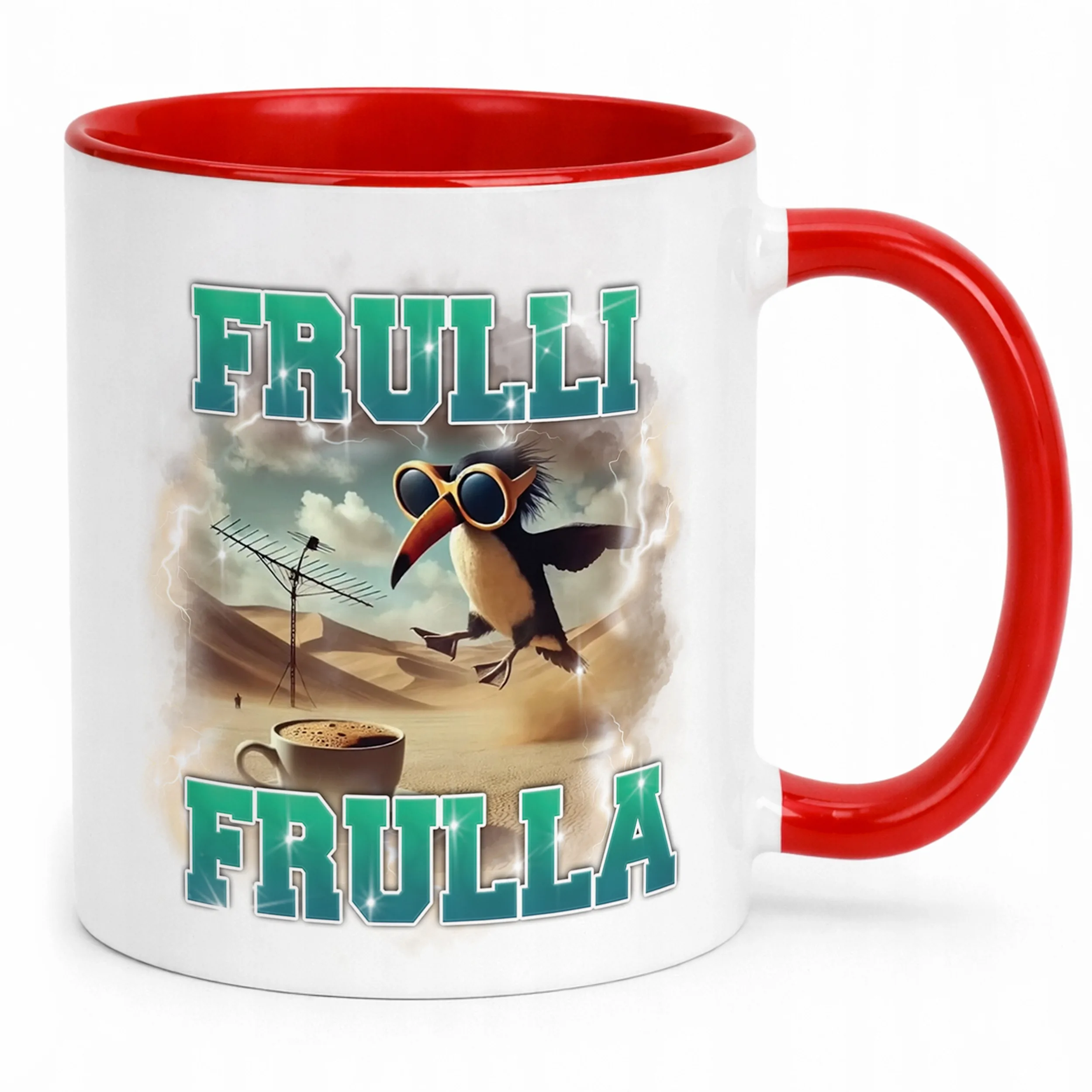 Kubek ceramiczny BRAINROT Frulli Frulla Memy Zabawny TikTok Viral