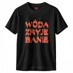 Koszulka czarna męska Wóda Zryje Banie Memy r. 3XL