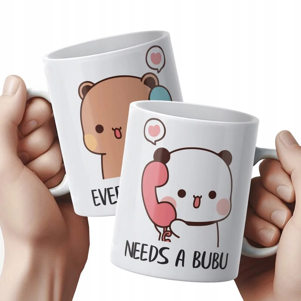 Zestaw kubków ceramicznych 330 ml Bubu i Dudu Dla Pary Prezent