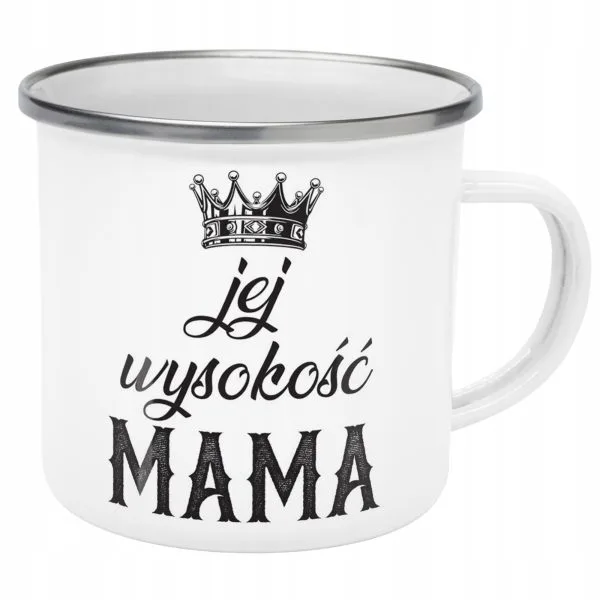 Emaliowany Kubek Garnuszek Dzień Matki Dla Mamy Prezent Jej Wyskość