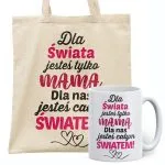Zestaw Kubek + Torba Dzień Matki Dla Mamy Prezent Upominek