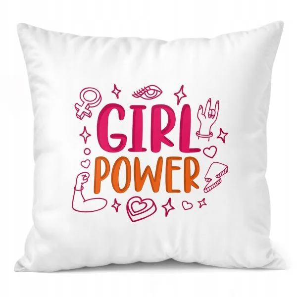 Poduszka 38x38cm Dzień Kobiet Prezent Dla Kobiety Girl Power Upominek
