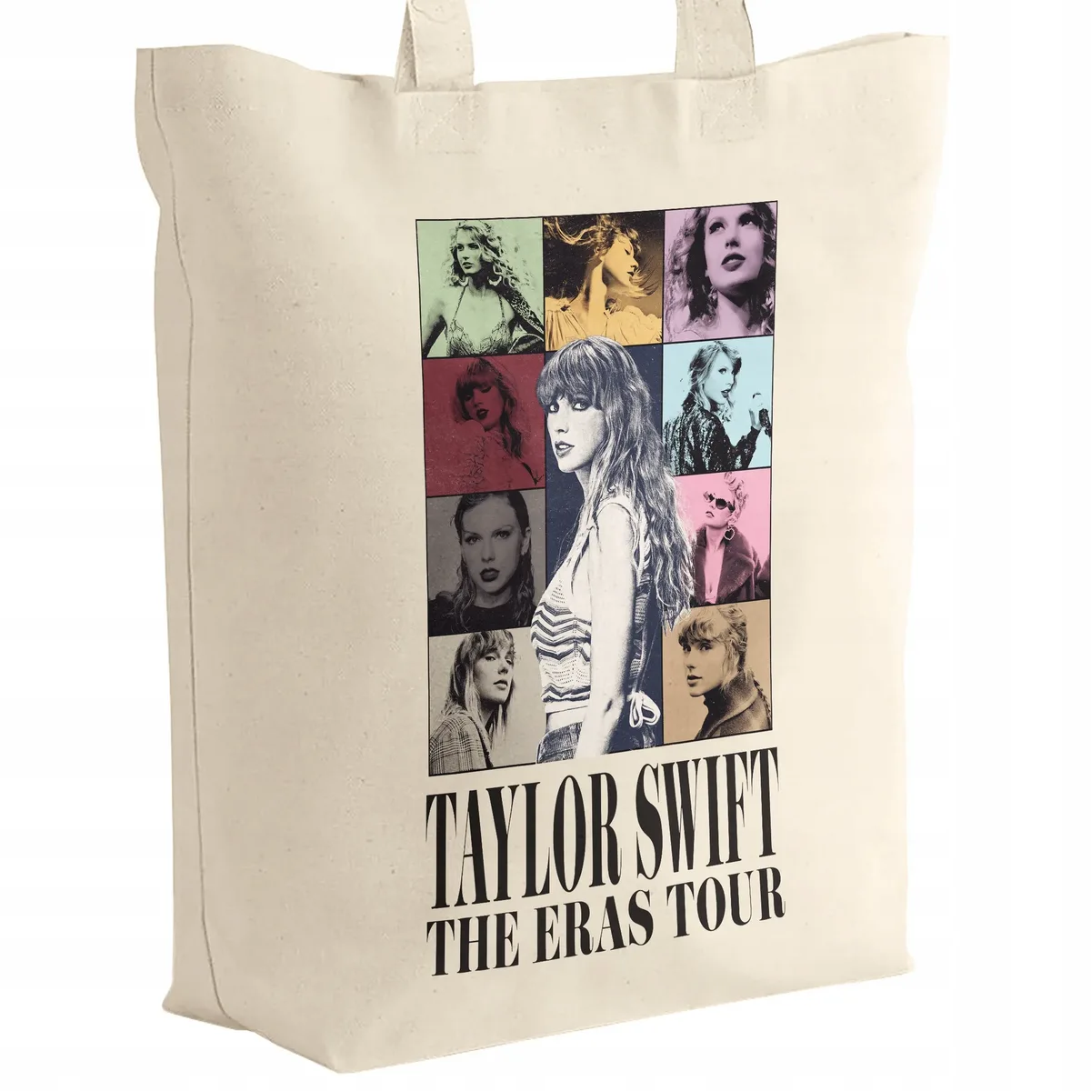 Torba bawełniana na zakupy 42×38 z dnem Taylor Swift The Eras Tour