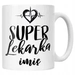 Kubek Ceramiczny Personalizowany Super Lekarka Prezent Upominek