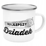 Emaliowany Kubek Garnuszek 300 ml Dzień Dziadka Prezent Najlepszy Dziadek