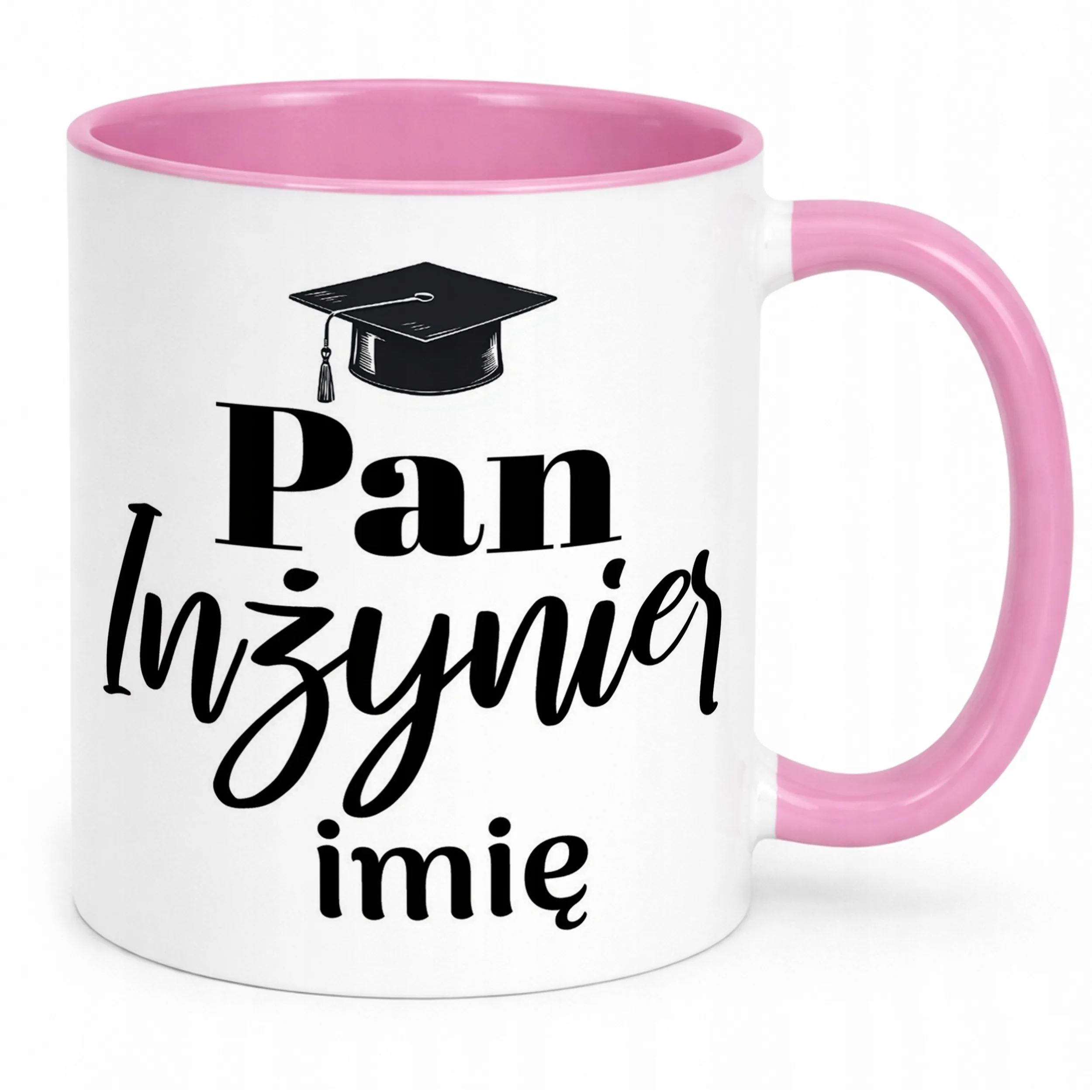 Kubek Różowy Personalizowany Pan Inżynier Prezent Upominek
