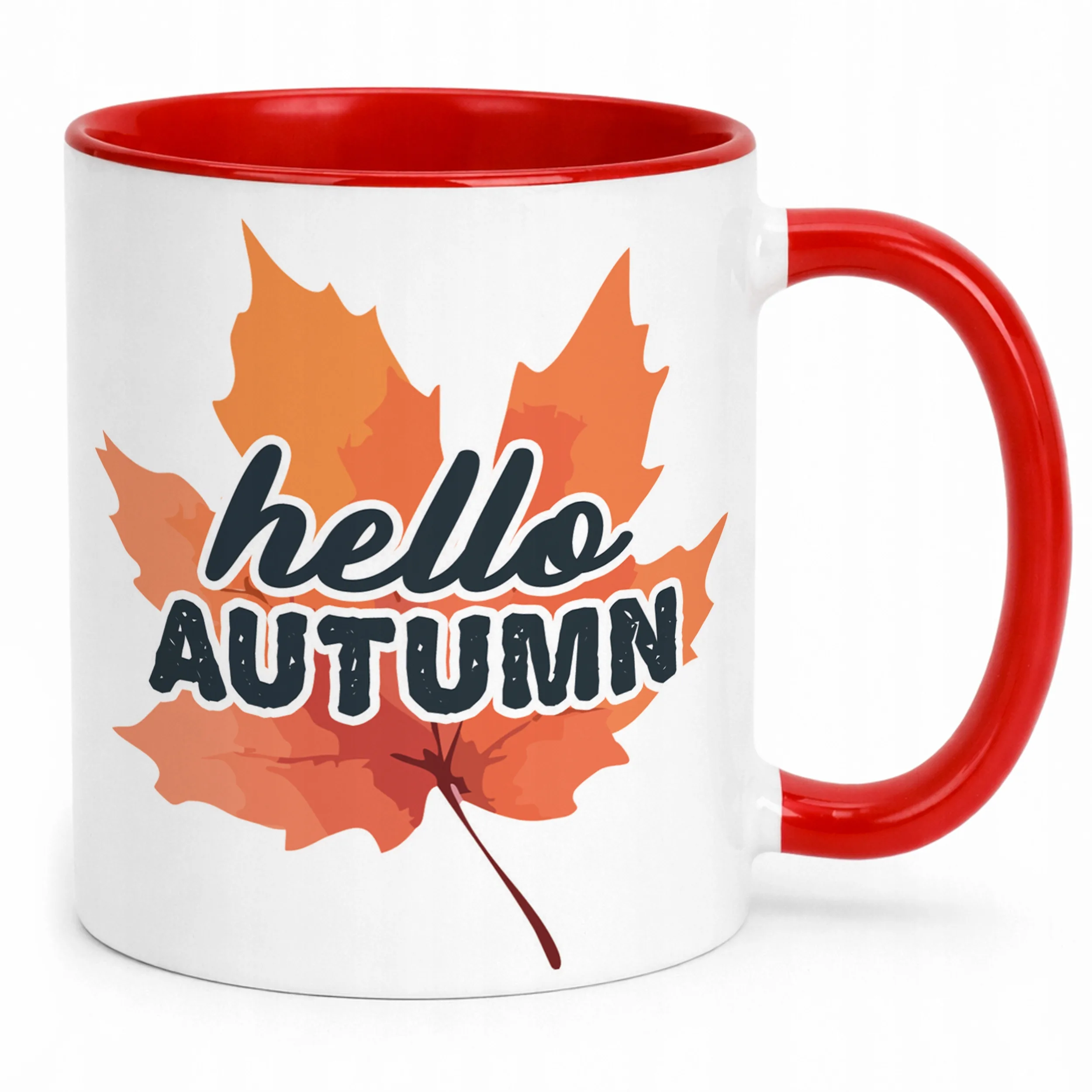 Kubek ceramiczny Jesienny Jesień Hello Autumn Liść Prezent