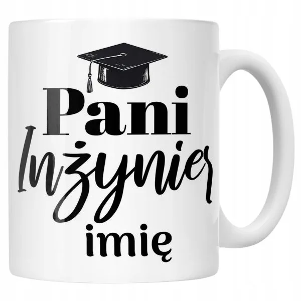 Kubek Ceramiczny Personalizowany Pani Inżynier Prezent Upominek