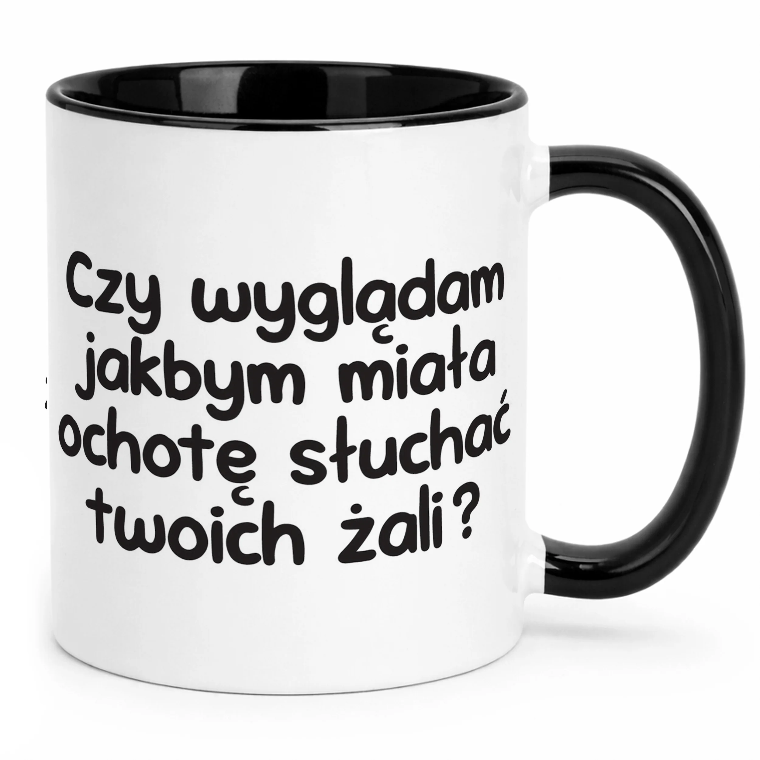 Kubek Czarny Czy Wyglądam Jakbym Miała Ochotę Śmieszny Zabawny Prezent