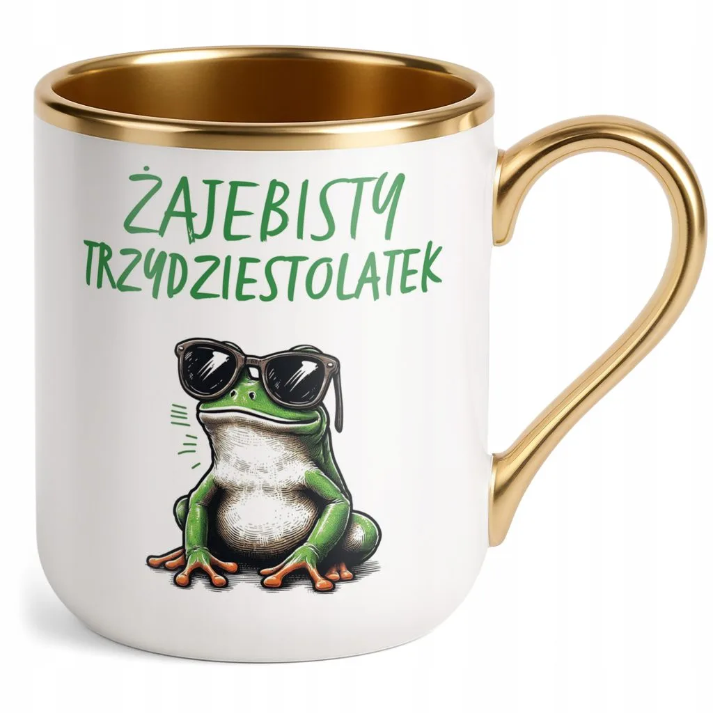 Kubek Premium Złoty Żajebisty 30 Dla Mężczyzny Urodziny Prezent