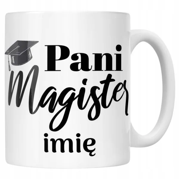Kubek Ceramiczny Personalizowany Pani Magister Prezent Upominek