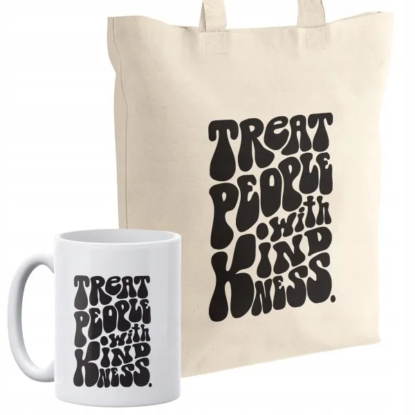 Zestaw torba bawełniana z dnem + kubek Dla fanów Harry Styles