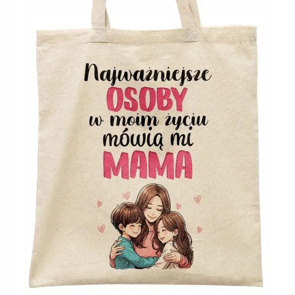 Torba bawełniana na zakupy Dzień Matki Dla Mamy Prezent Mówią Mi Mama