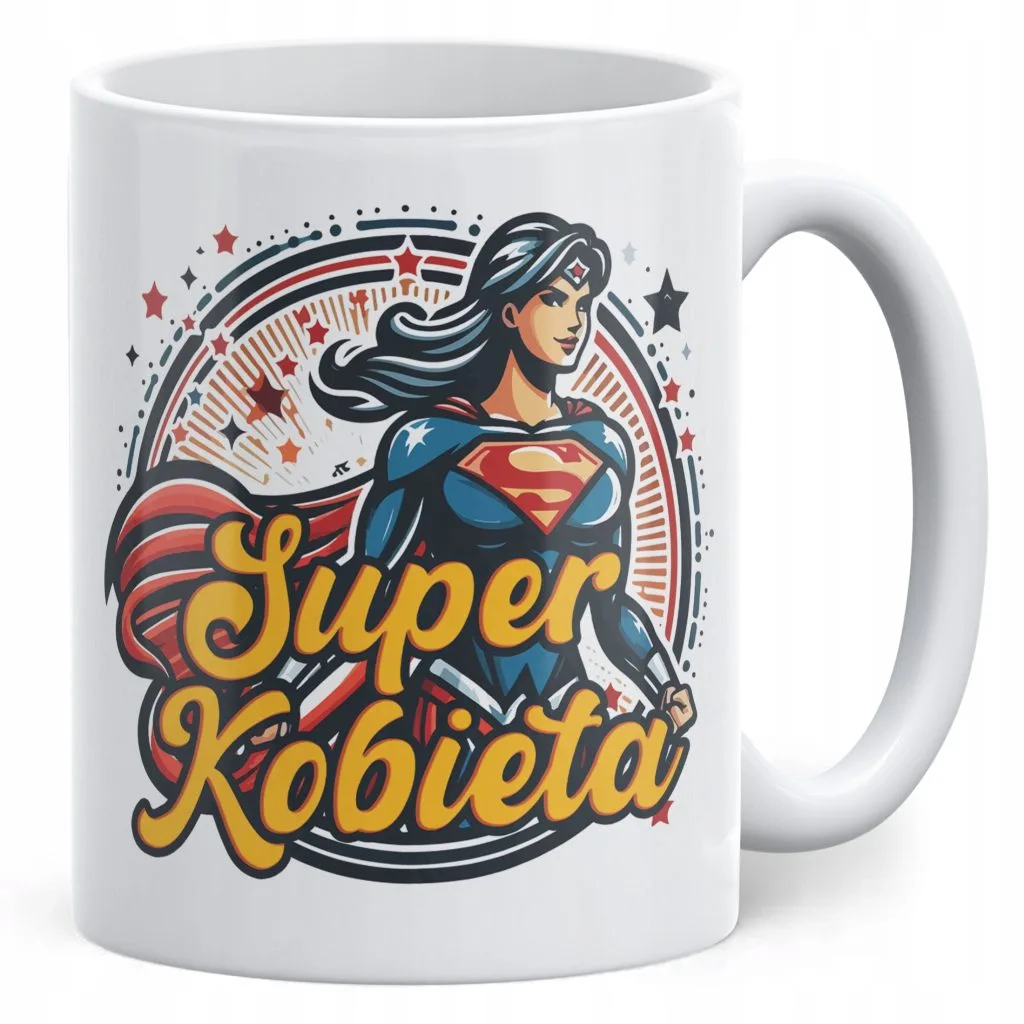 Kubek ceramiczny Dzień Kobiet Super Kobieta Prezent Upominek Dla Kobiety