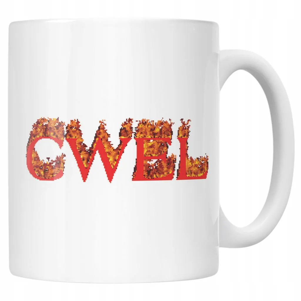 Kubek ceramiczny Cwel Śmieszne Memy Zabawne Prezent