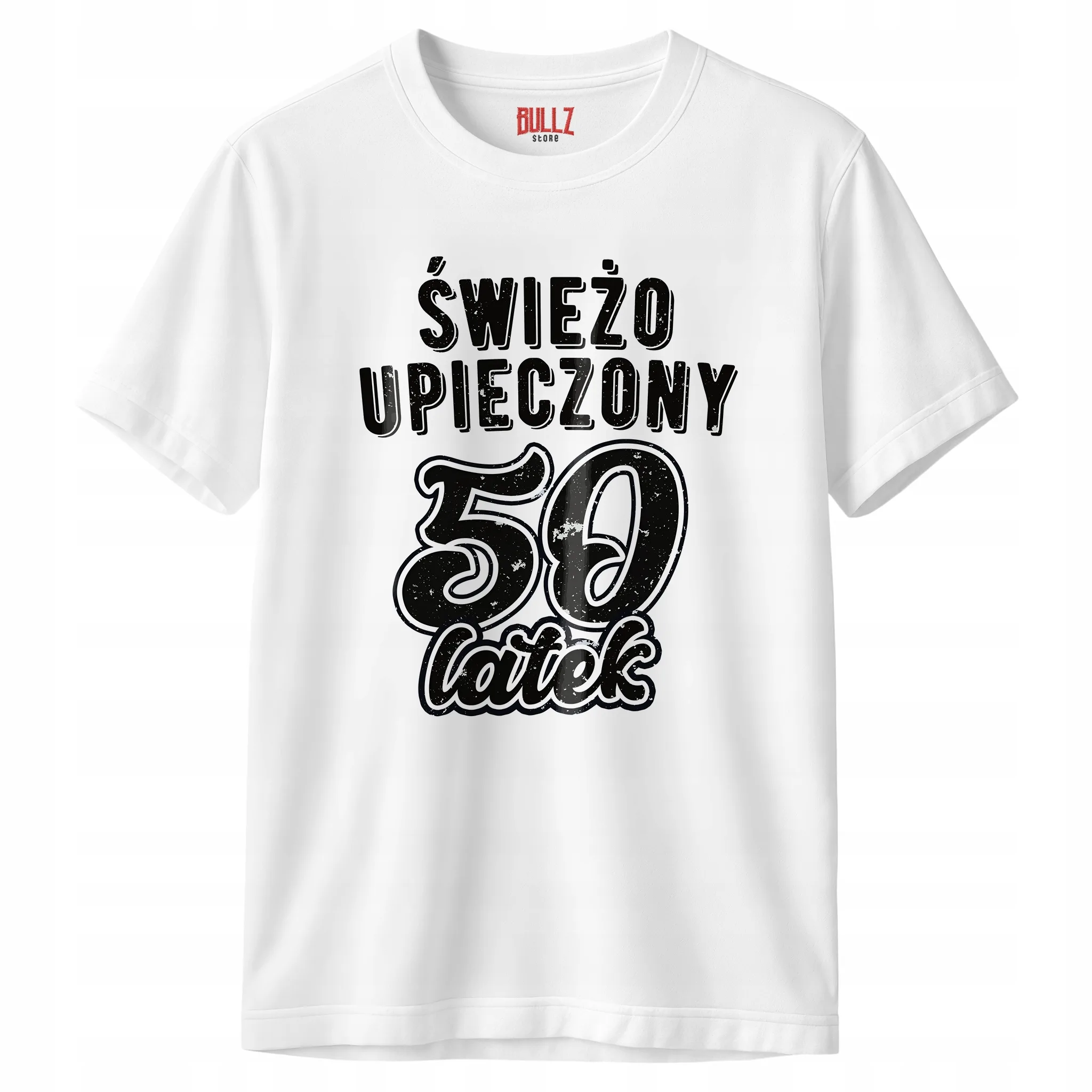 Koszulka biała męska Świeżo Upieczony 50 Urodziny Prezent r. 3XL