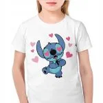 Koszulka biała dziecięca Stitch Lilo i Stich Dla Fanów