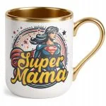 Kubek Premium Złoty Dzień Matki Dla Mamy Prezent Upominek Super Mama