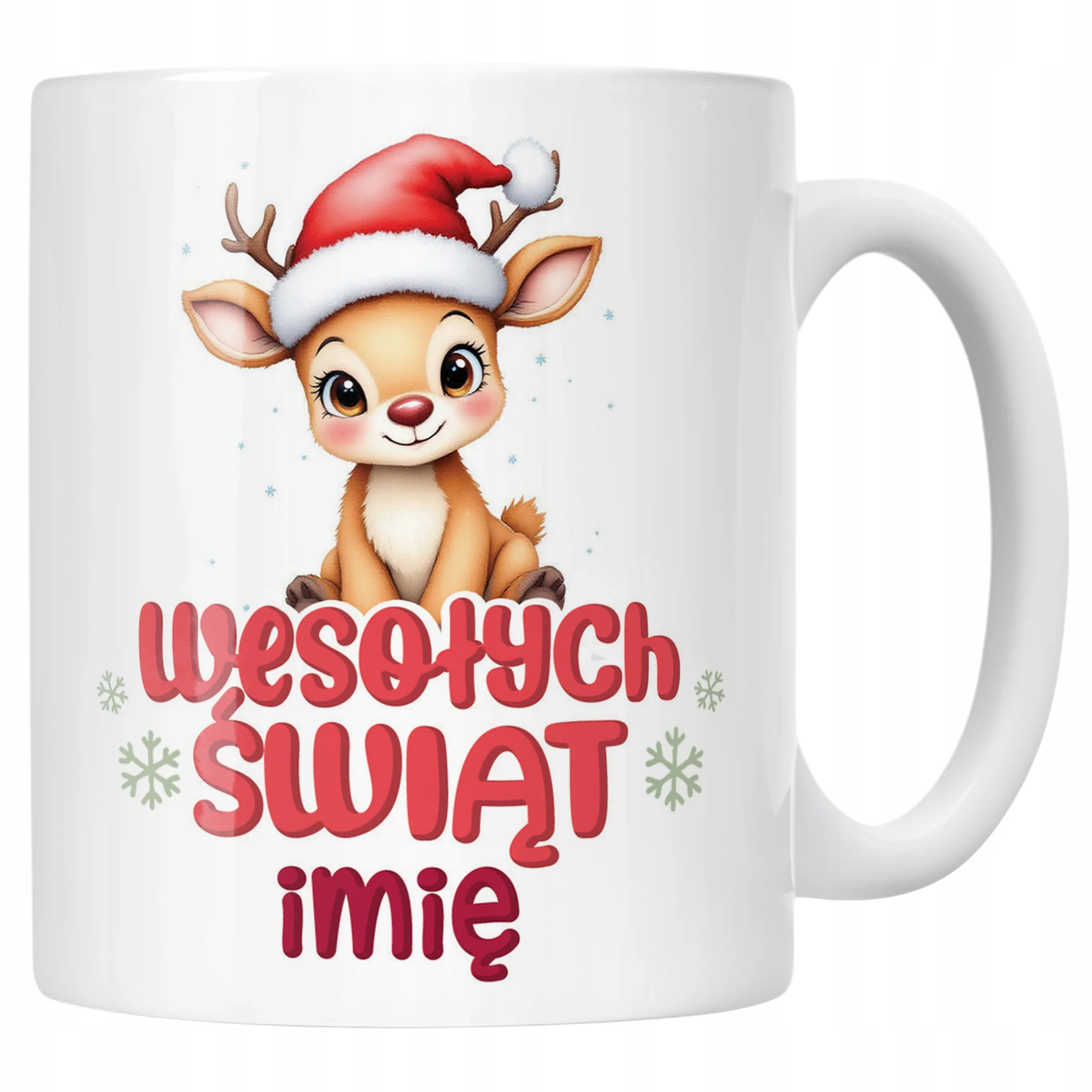 Kubek Ceramiczny Personalizowany Świąteczny Boże Narodzenie Prezent