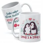 Kubek ceramiczny Personalizowany Walentynki Z imionami Dla Pary Prezent