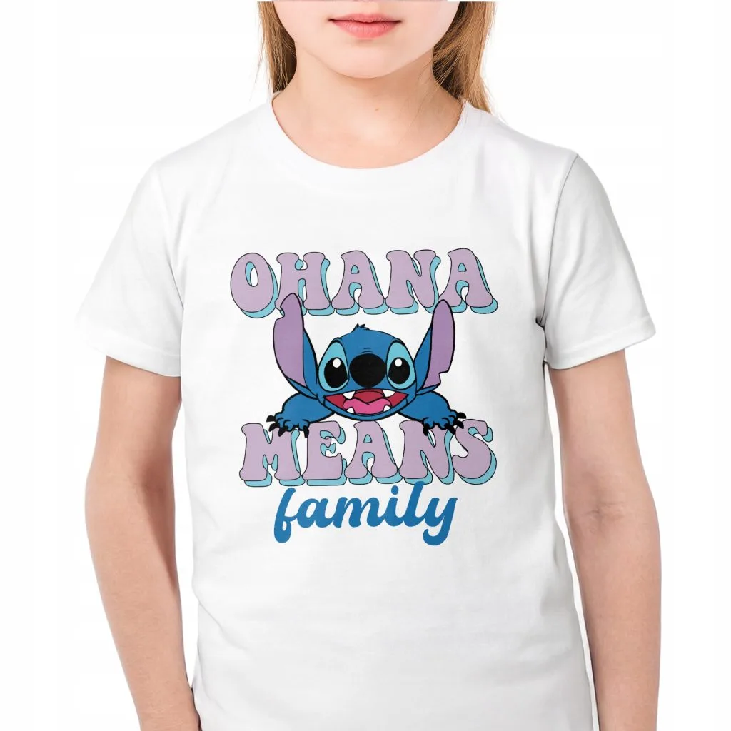 Koszulka biała dziecięca Stitch Lilo i Stich Dla Fanów