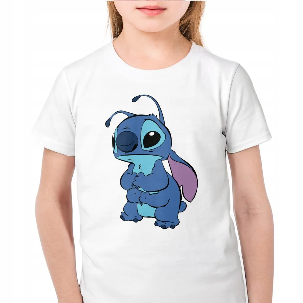 Koszulka biała dziecięca Stitch Lilo i Stich Dla Fanów