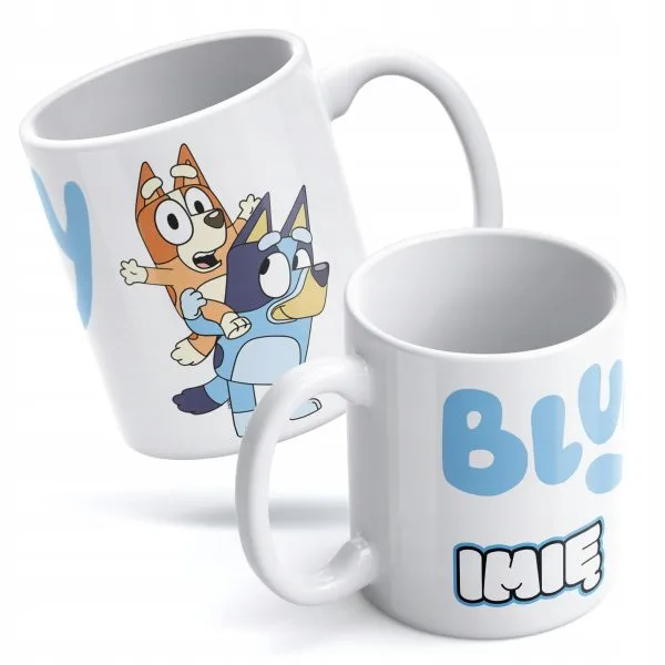 Kubek Bluey Personalizowany z Imieniem Prezent Dla Dziecka