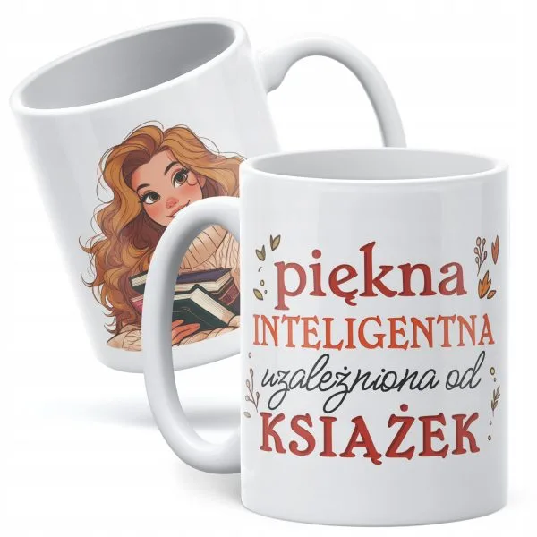 Kubek ceramiczny Dzień Kobiet Dla Fanki Książek Prezent Upominek Kobiety
