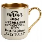 Kubek Premium Złoty Ecru Personalizowany Dzień Matki Dla Mamy