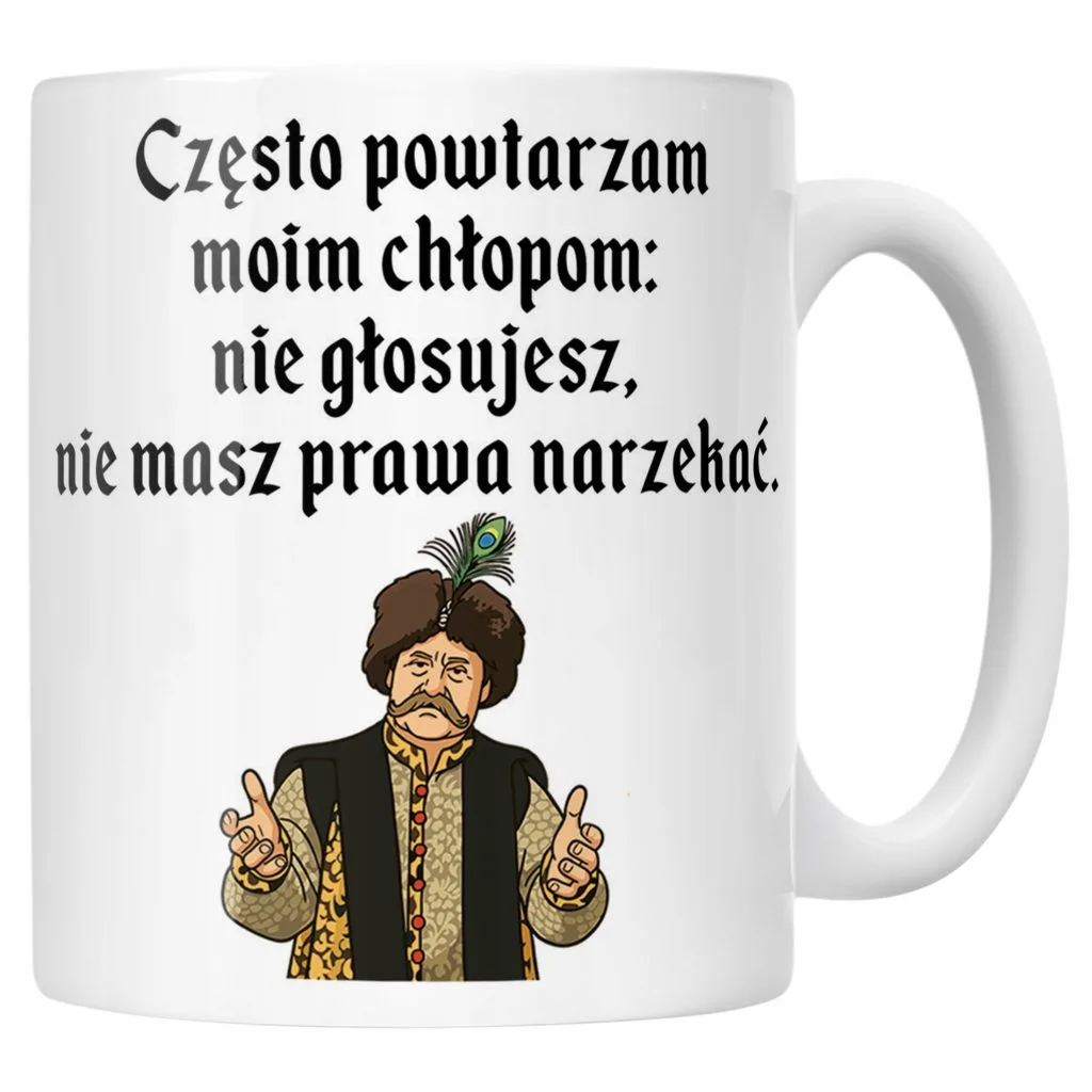 Kubek ceramiczny 1670 Często Powtarzam Moim Chłopom Jan Paweł Prezent
