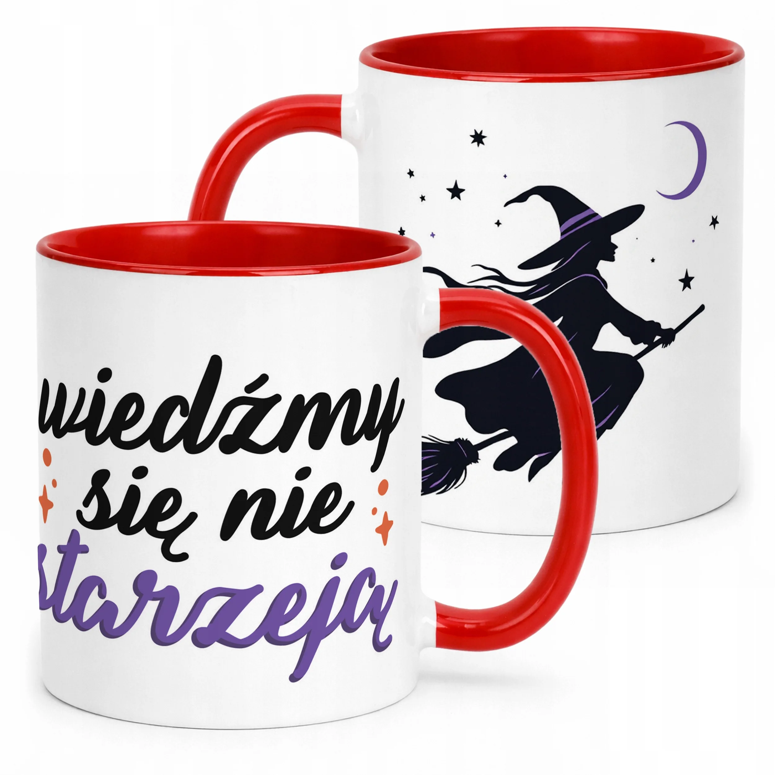 Kubek ceramiczny Halloween Wiedźmy Się Nie Starzeją Dla Kobiety Prezent