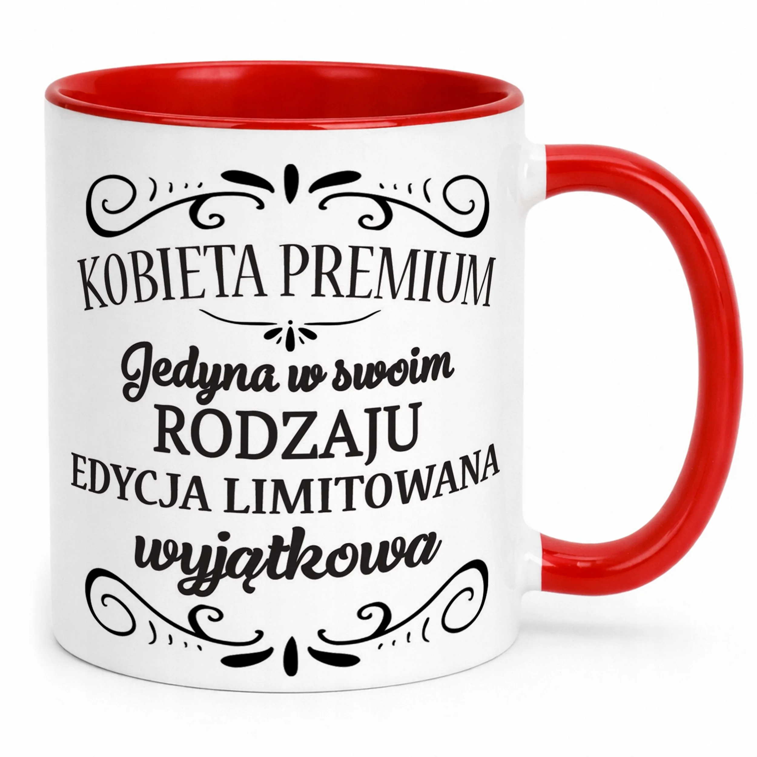 Kubek Czerwony Dzień Kobiet Dla Kobiety Dziewczyny Prezent Upominek