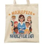 Torba bawełniana Dzień Nauczyciela Najlepsza Nauczycielka Prezent Upominek