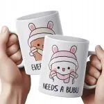 Zestaw kubków ceramicznych 330 ml Bubu i Dudu Dla Pary Prezent