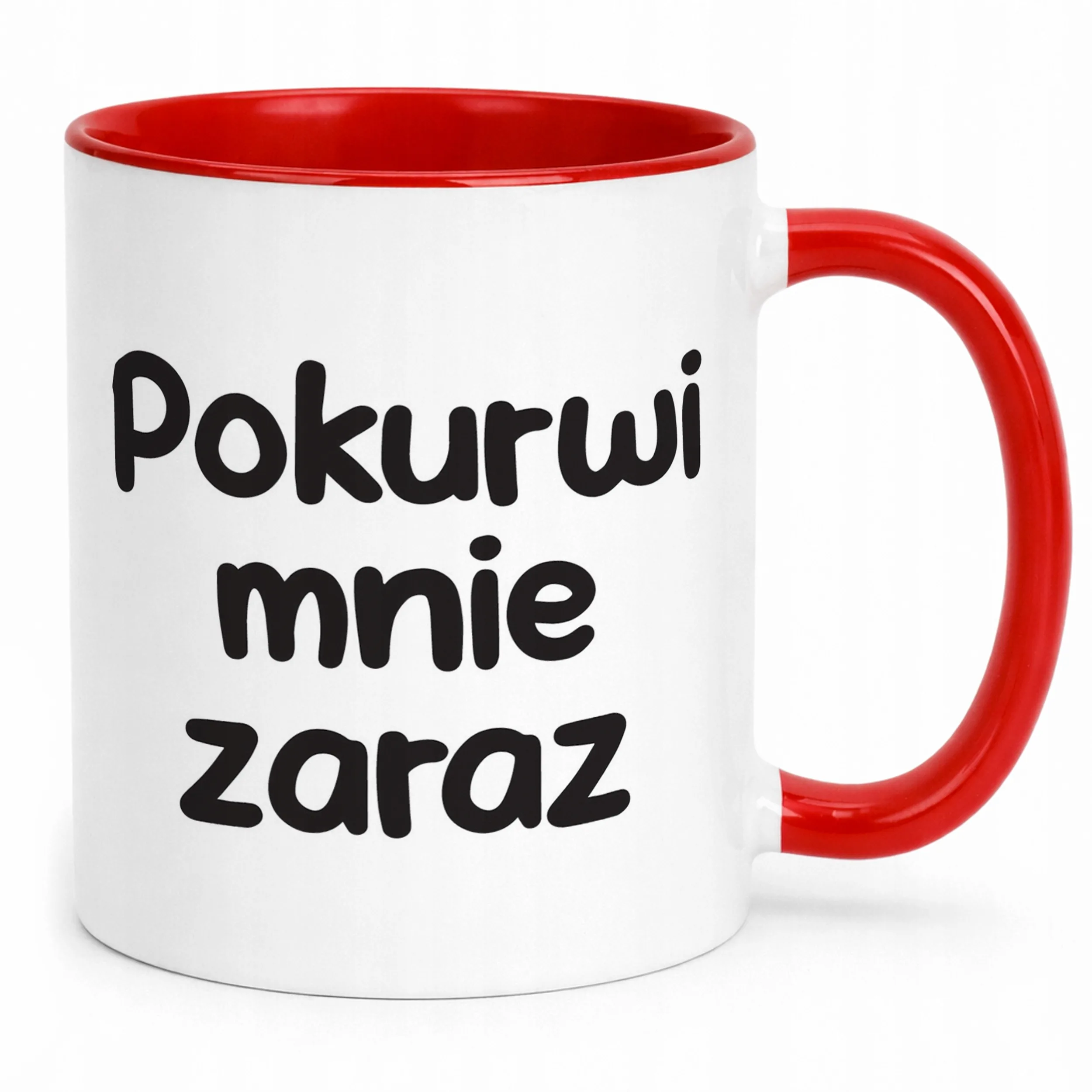 Kubek Czerwony Pok**wi Mnie Zaraz Śmieszny Zabawny Prezent