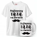 Zestaw Kubek + Koszulka Dzień Ojca Dla Taty Najlepszy Łojciec Prezent
