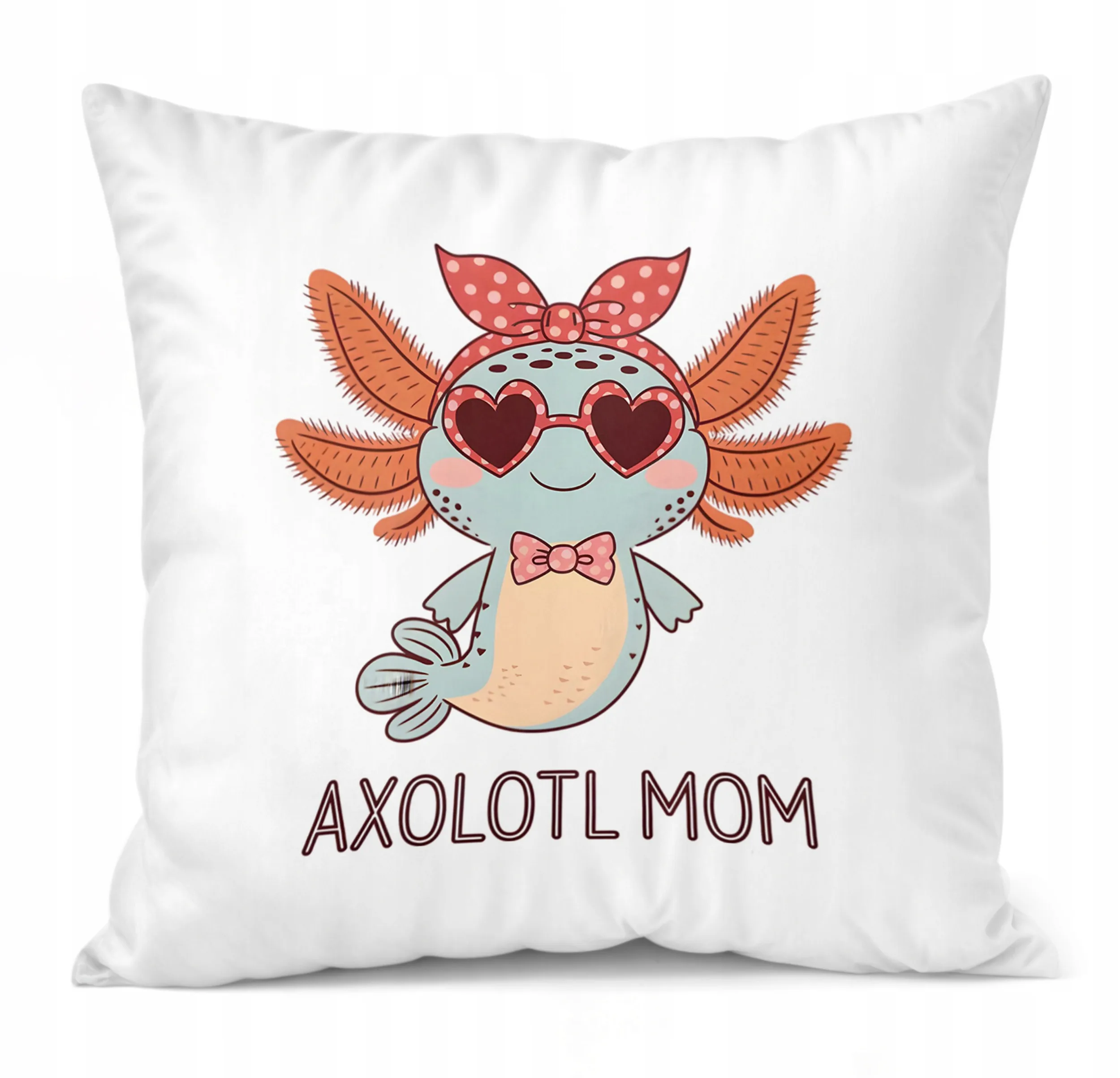 Jasiek dekoracyjny 40×40 cm Aksolotl Axolotl Różowy Zwierzak Viral Trend
