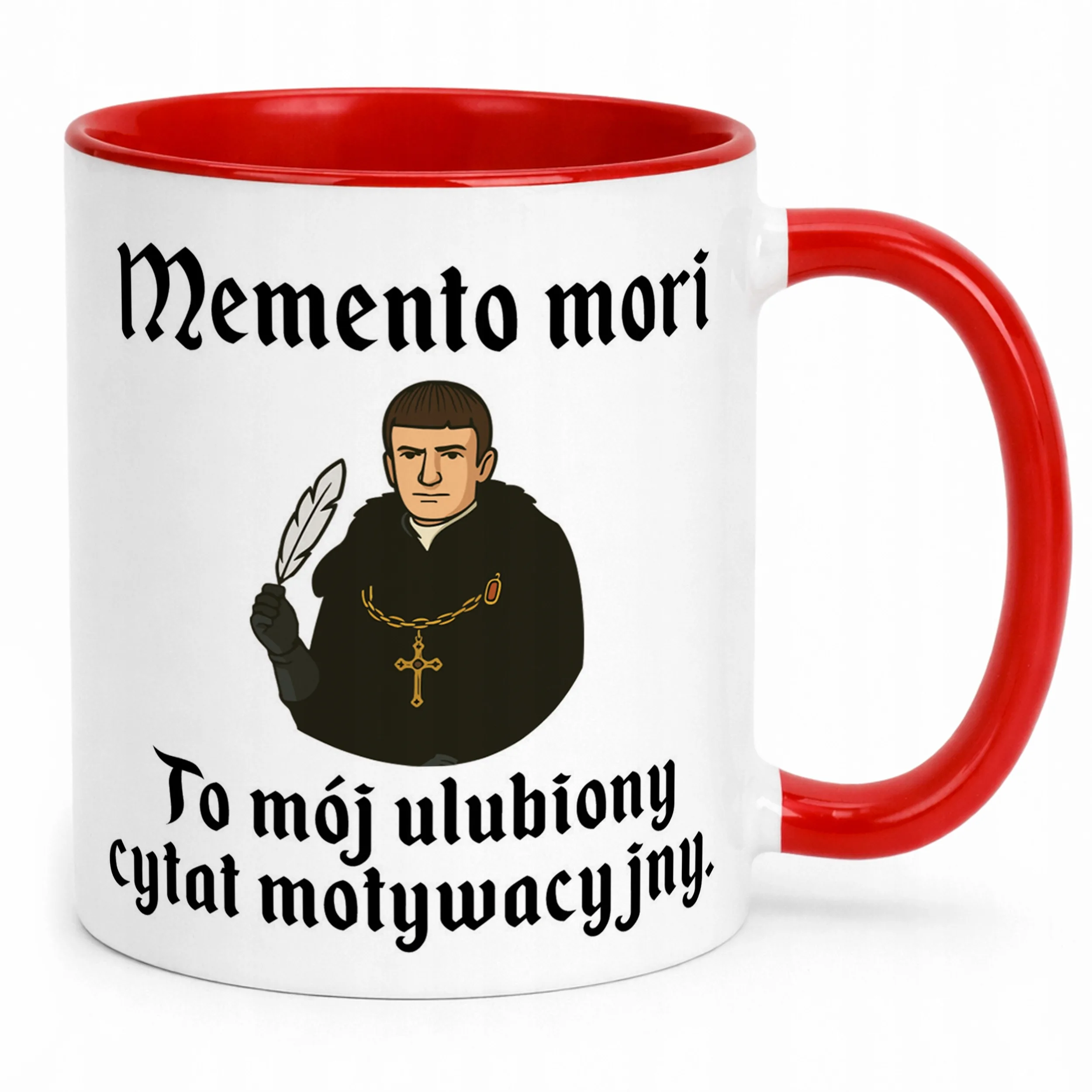Kubek ceramiczny 1670 Memento Mori Cytat Motywacyjny Jakub Prezent
