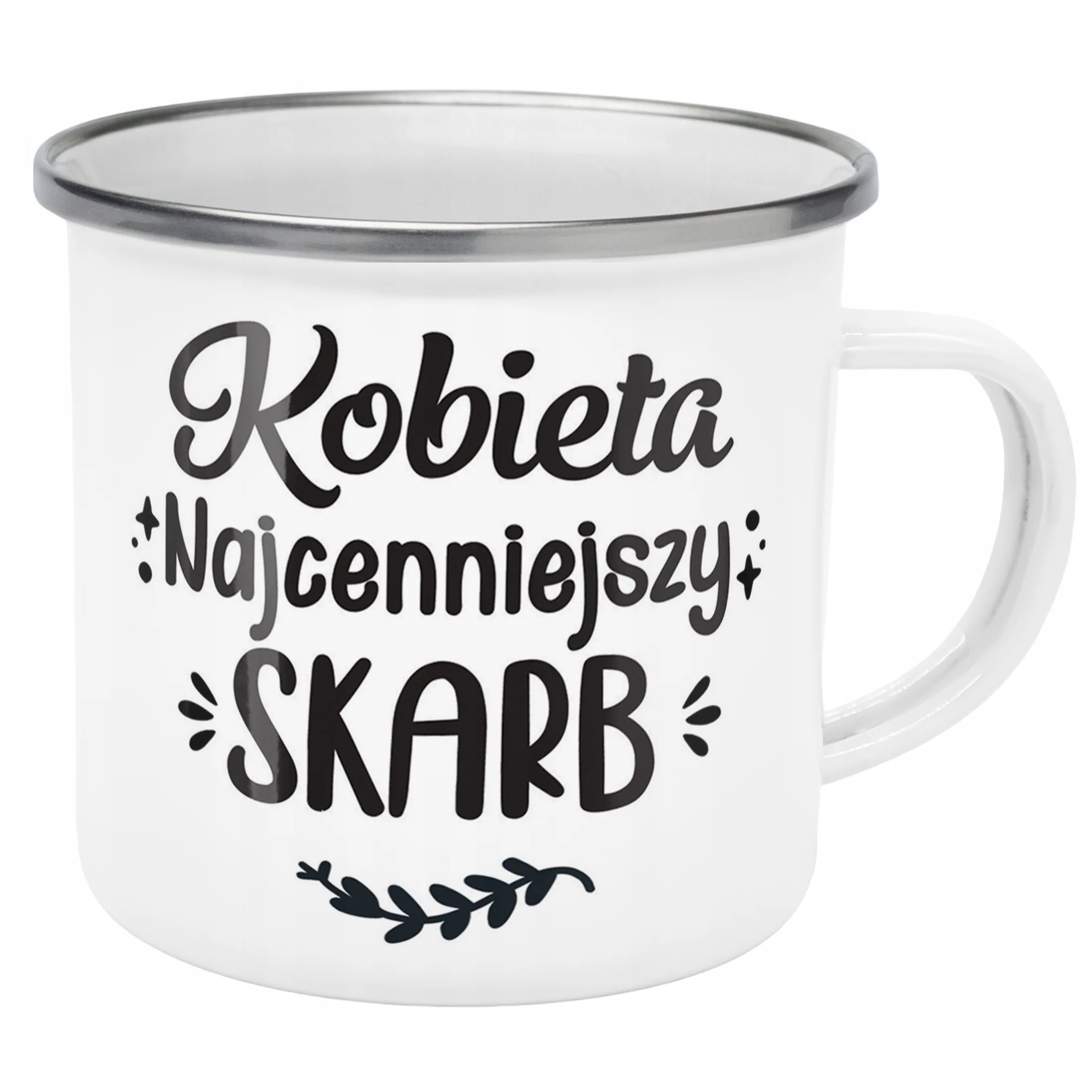 Emaliowany Kubek Garnuszek Dzień Kobiet Dla Kobiety Prezent Upominek