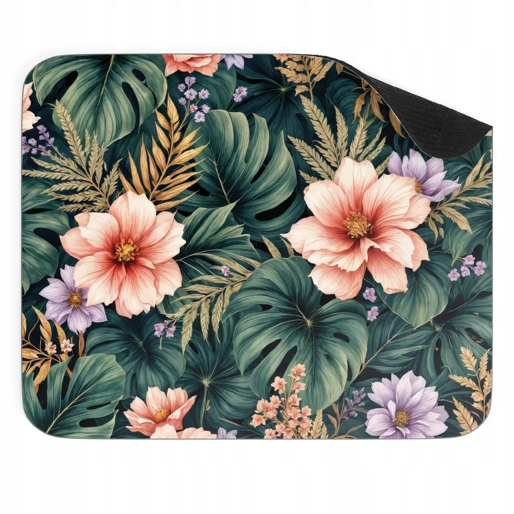 Podkładka pod mysz 22×18 cm Liście Monstery Monstera Kwiaty