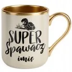 Kubek Premium Złoty Ecru Personalizowany Super Spawacz